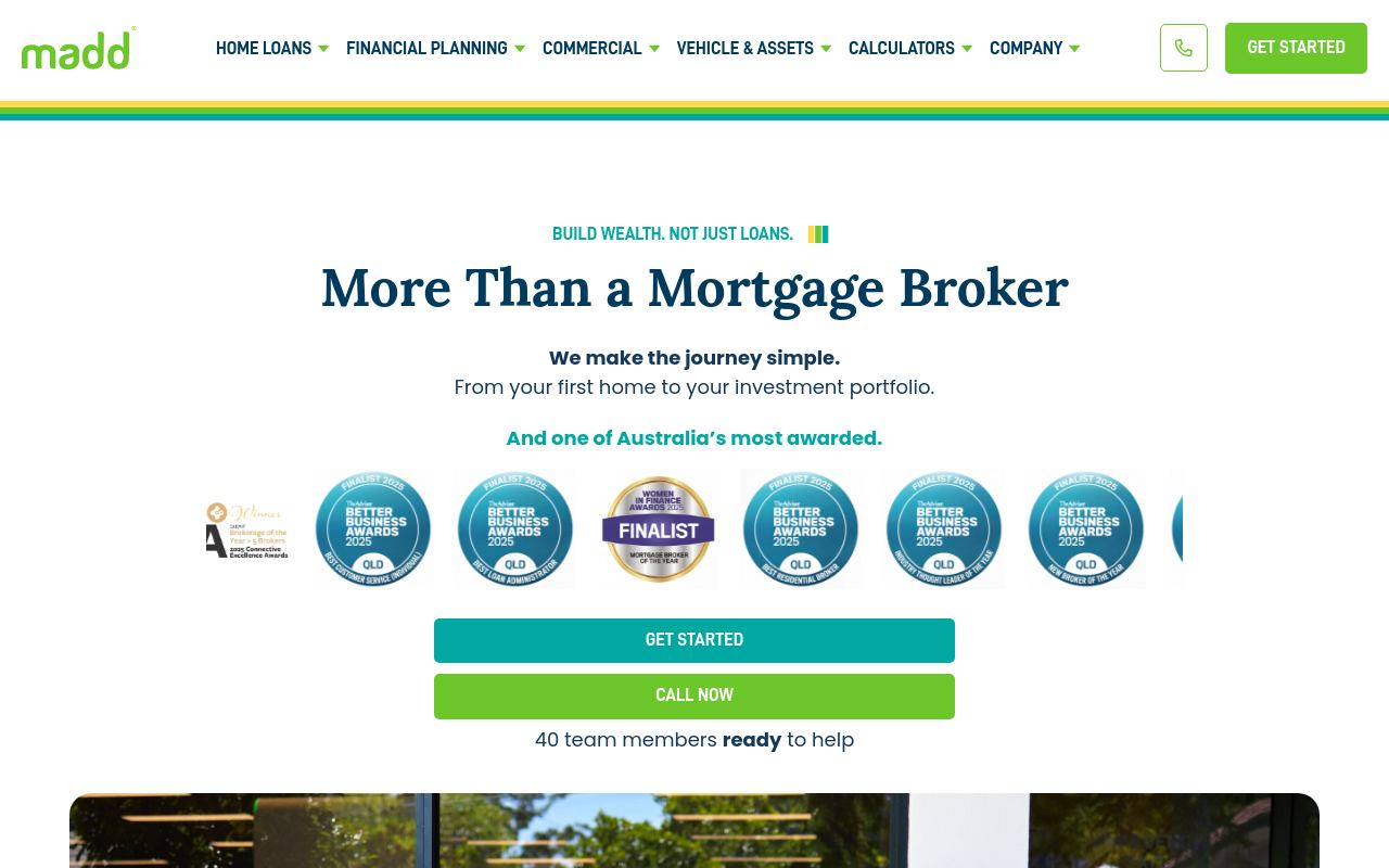 Madd Loans website preview