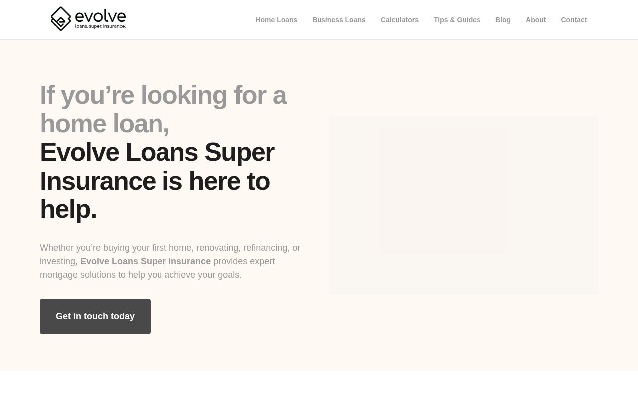 Evolve Loans Sunshine Coast website preview