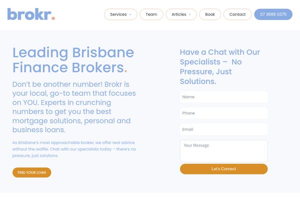 Brokr - Mortgage Broker Brisbane website preview