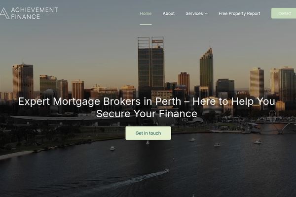Achievement Finance - Mortgage & Finance Brokers Perth website preview