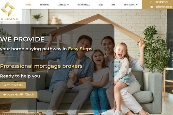 CA LOANS website preview