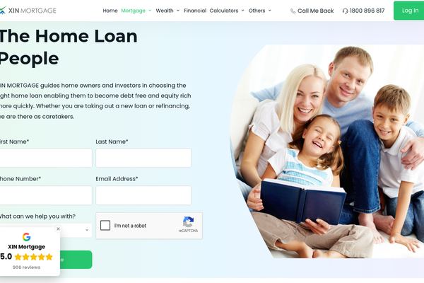 XIN Mortgage website preview