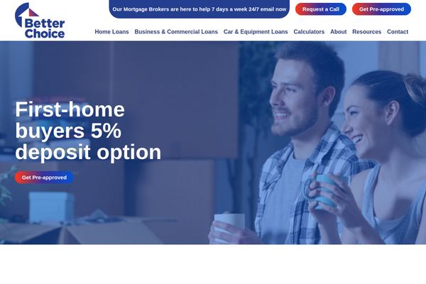 Better Choice Mortgage Services website preview