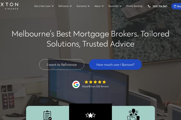 AXTON Finance website preview