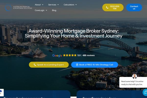 Australian Financial & Mortgage Solutions website preview