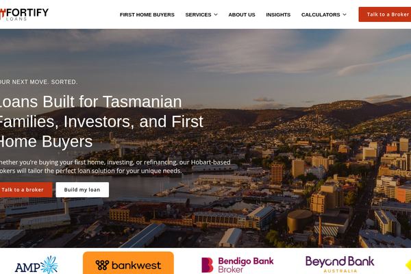 Fortify Loans website preview