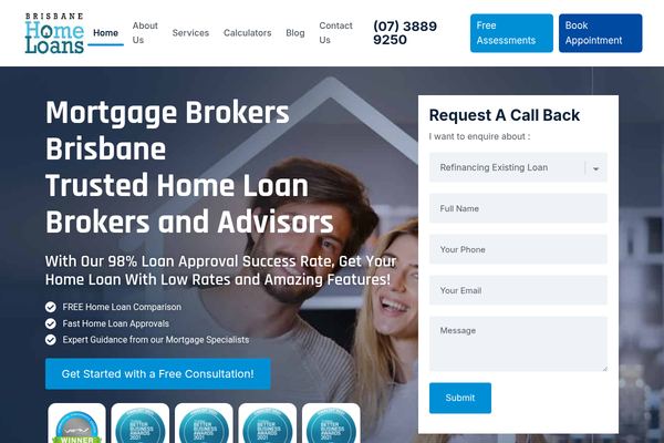 Brisbane Home Loans & Mortgage Brokers website preview