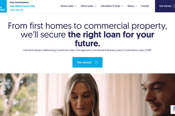 Loan Market Lauren Hall website preview