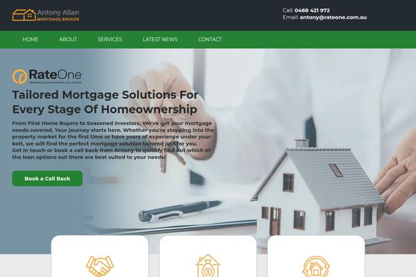 Antony Allan - Mortgage Broker website preview