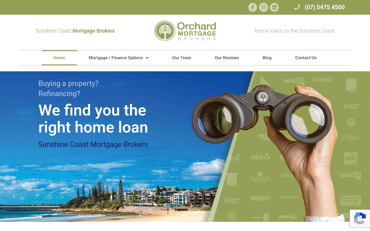 Orchard Mortgage Brokers | Sunshine Coast Mortgage Brokers website preview