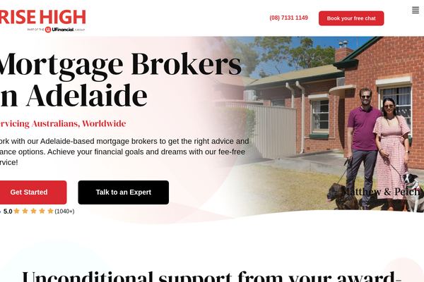 Rise High, Part of the UFinancial Group website preview