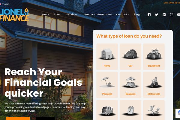 Lionel Finance - Best Mortgage & Finance Broker Sydney website preview