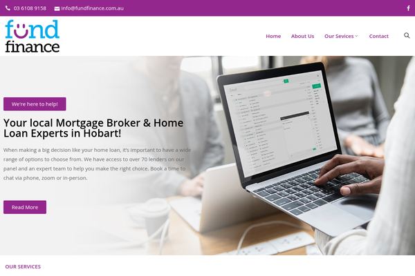 Fund Finance Australia website preview