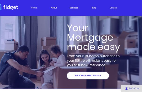 Fidget Finance - Mortgage Brokers website preview