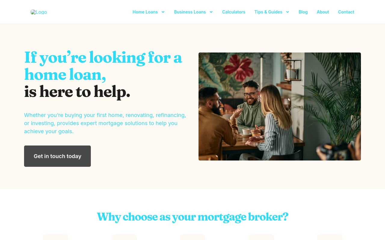 Kadalla Mortgage Brokers website preview