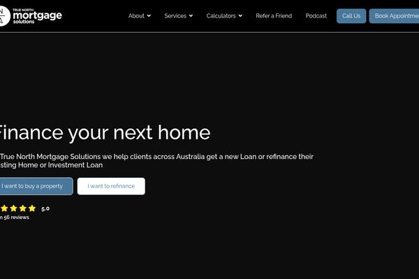 True North Mortgage Solutions website preview