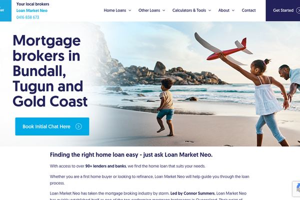 Loan Market Neo - Mortgage Broker Gold Coast website preview