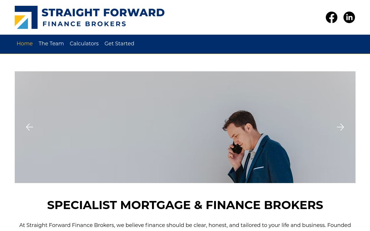 Straight Forward Finance Brokers website preview