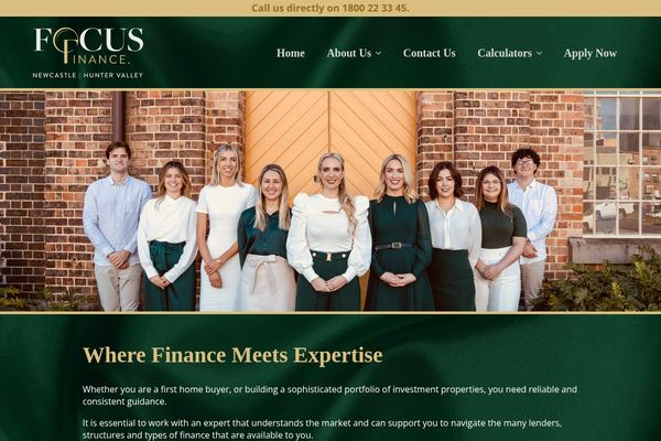 Focus Finance Newcastle | Hunter Valley website preview
