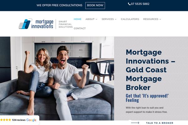 Mortgage Innovations Gold Coast Mortgage Broker website preview