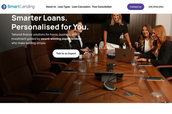 Smart Lending - Mortgage Brokers website preview