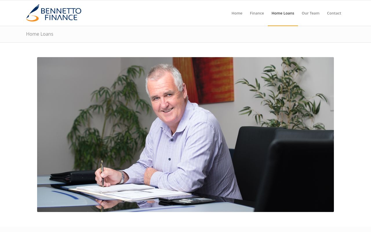 Bennetto Finance website preview