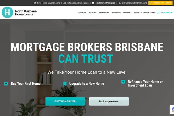North Brisbane Home Loans website preview