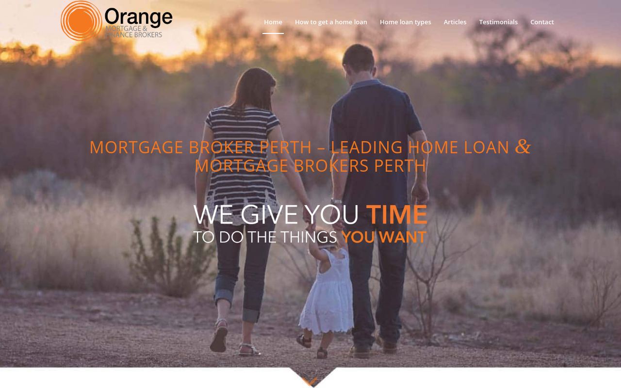 Orange Mortgage and Finance Brokers Perth website preview