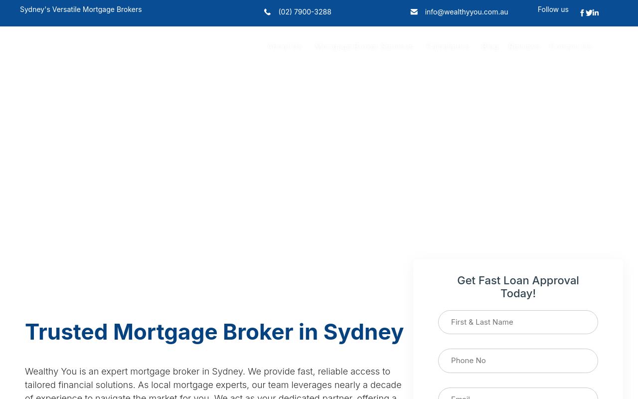 Wealthy You website preview