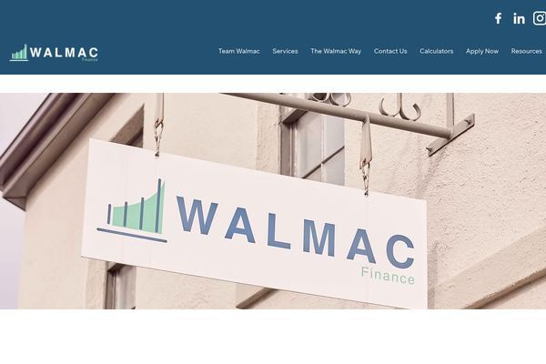 Walmac Finance website preview