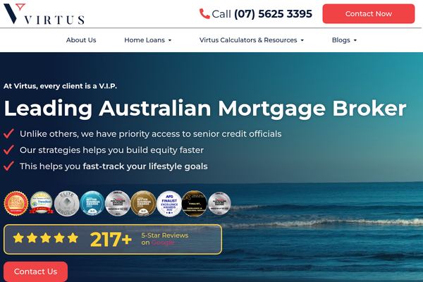 Virtus Mortgage Broking Services | Gold Coast & Tweed website preview