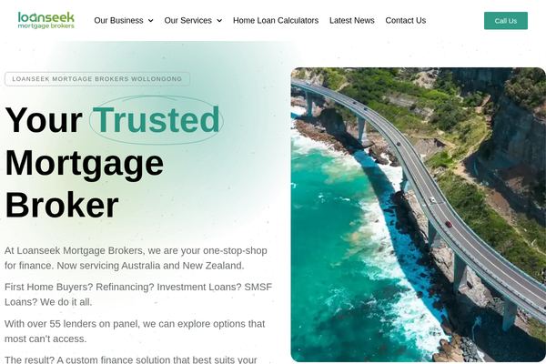 Loanseek Mortgage Brokers website preview