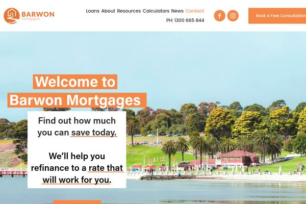 Barwon Mortgages website preview