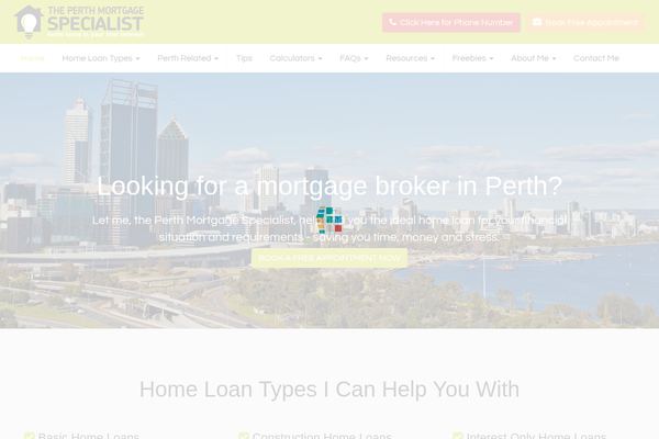 The Perth Mortgage Specialist website preview