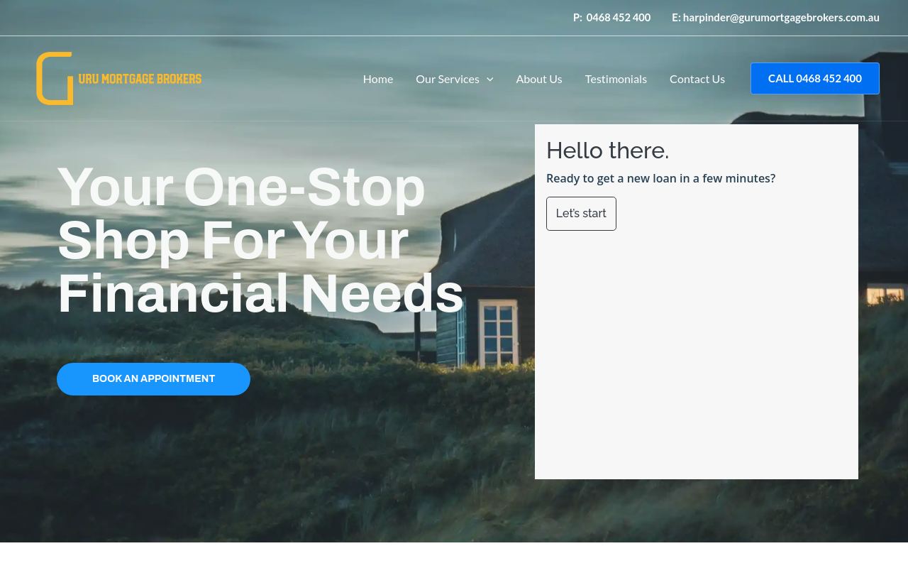 Guru Mortgage Brokers Perth website preview