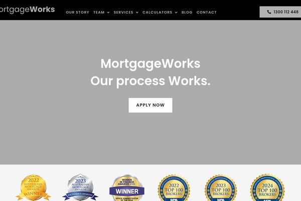 MortgageWorks website preview