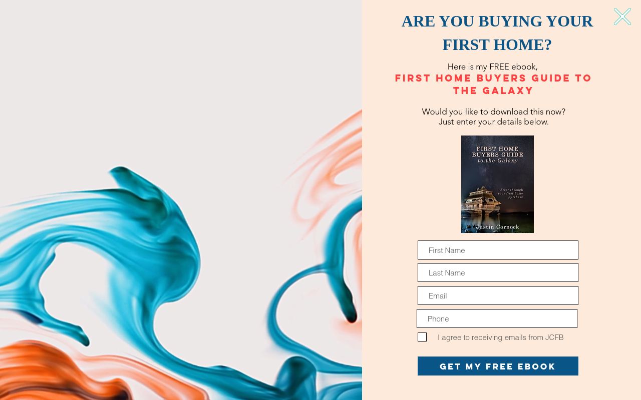 Justin Cornock - Canberra Finance and Mortgage Broker website preview