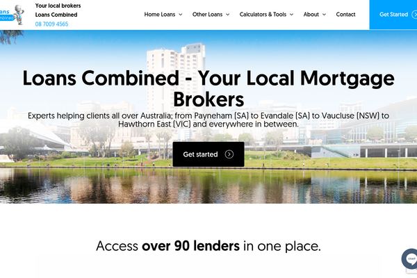 Loans Combined - Mortgage Broker website preview