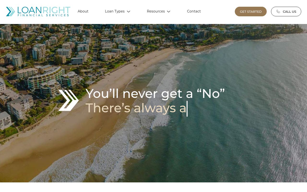 Loanright Financial Services website preview