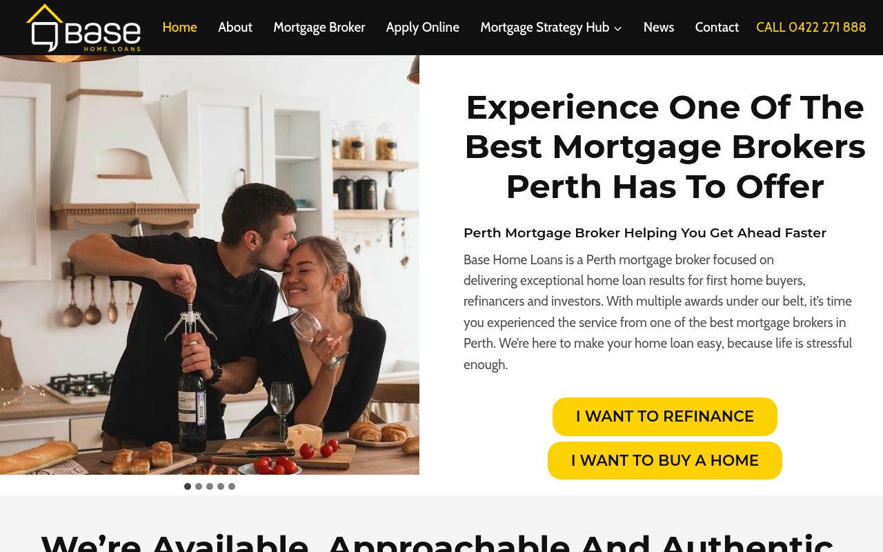 Base Home Loans website preview