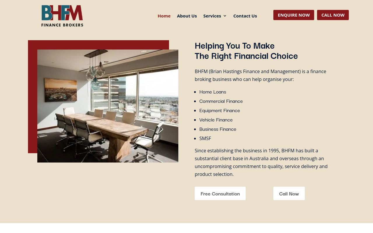 BHFM Finance Brokers website preview
