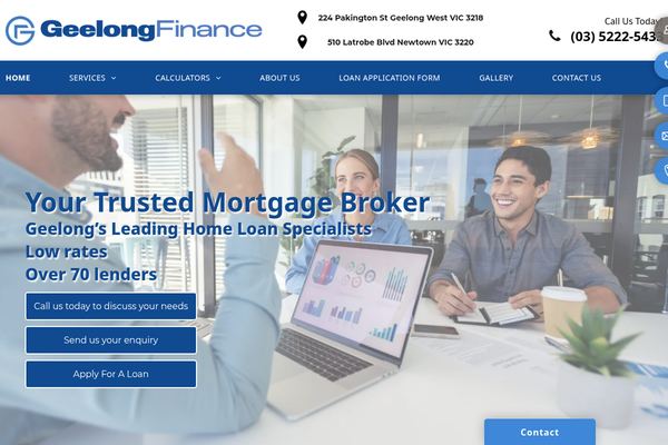 Geelong Finance website preview