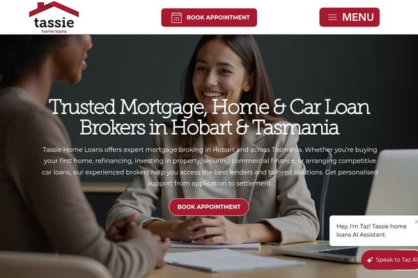 Tassie Home Loans - Hobart website preview