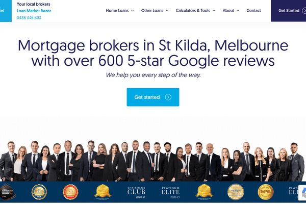 Loan Market Razor website preview