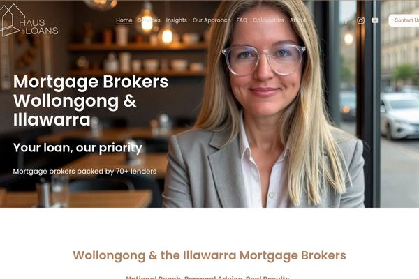 Haus of Loans | Mortgage Brokers Wollongong website preview