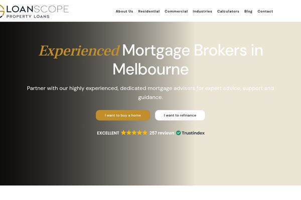 Loanscope - Mortgage Broker in Melbourne website preview