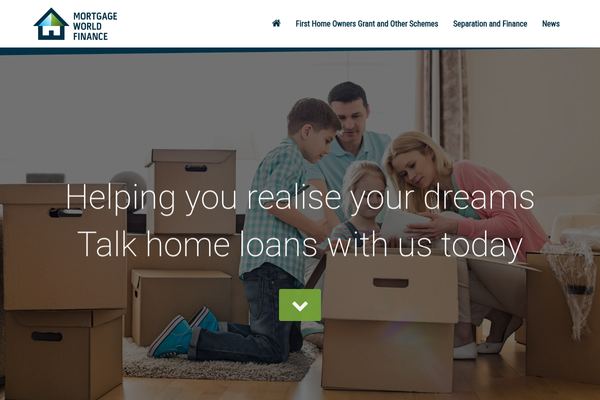 Mortgage World Finance website preview
