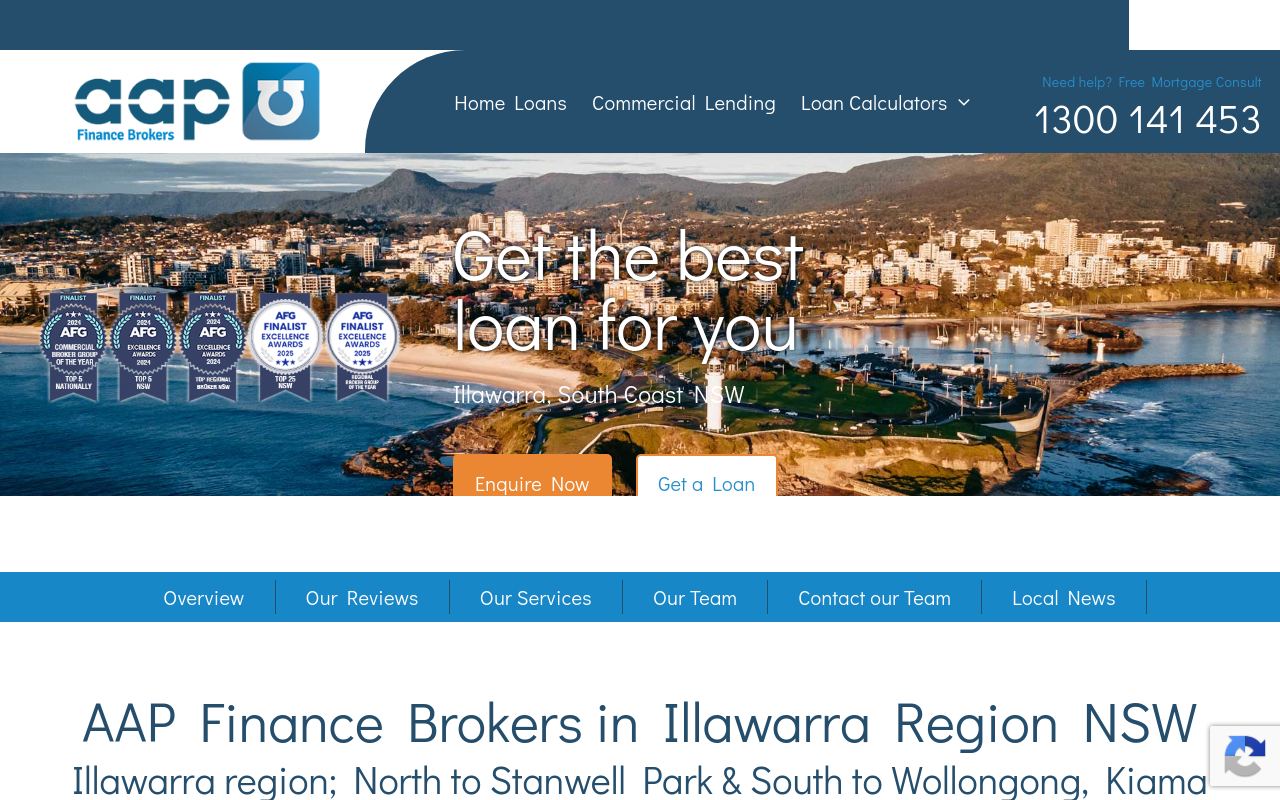 AAP Finance Brokers - East Corrimal website preview